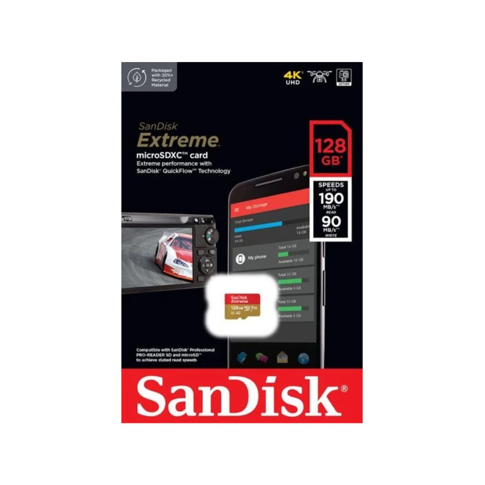 Sandisk Micro SD Extreme 128GB 190MB/S Sandisk Micro SD Extreme 128GB 190MB/S